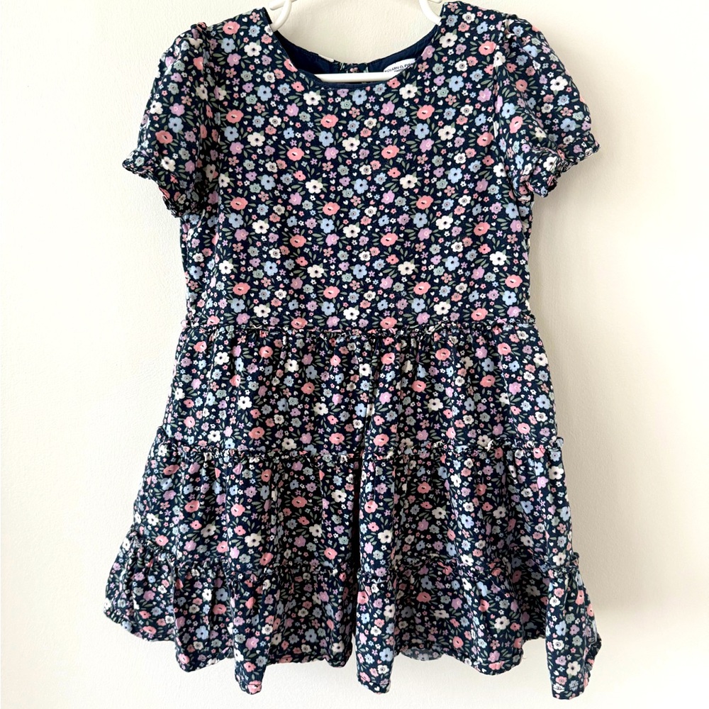 Navy Floral Dress